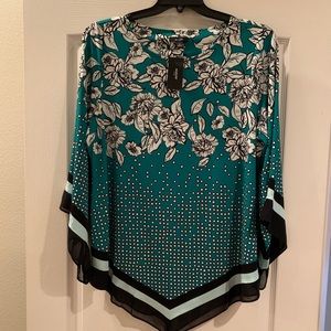 Alfani’s Sheer Accented Top